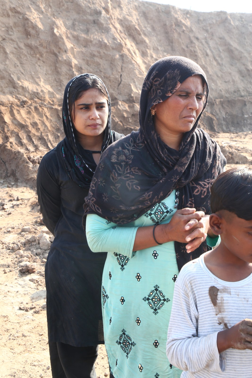 A mother and daughter from the kiln community